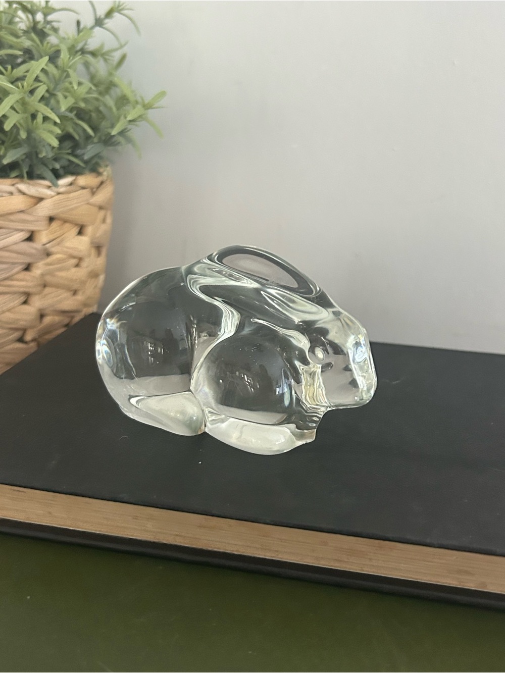 Princess House Pets Rabbit Bunny Figure Paperweight Germany 24% Lead Crystal